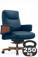 Кресло RV DESIGN Рафаэль-M (Rafael-M) B2119 кожа синяя